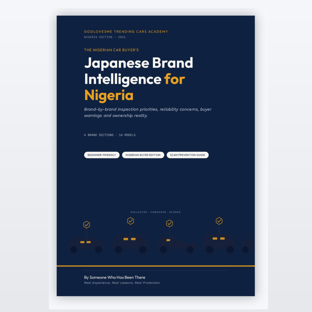 The Nigerian Car Buyer's Japanese Brand Intelligence Guide — PDF guide cover
